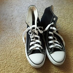 High top canvas sneakers